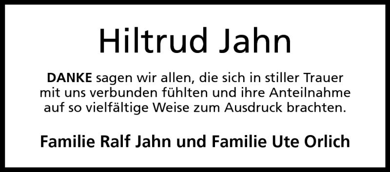  Traueranzeige für Hiltrud Jahn vom 23.07.2011 aus Mindener Tageblatt