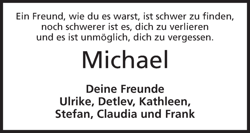  Traueranzeige für Michael Lotz vom 27.08.2015 aus Mindener Tageblatt