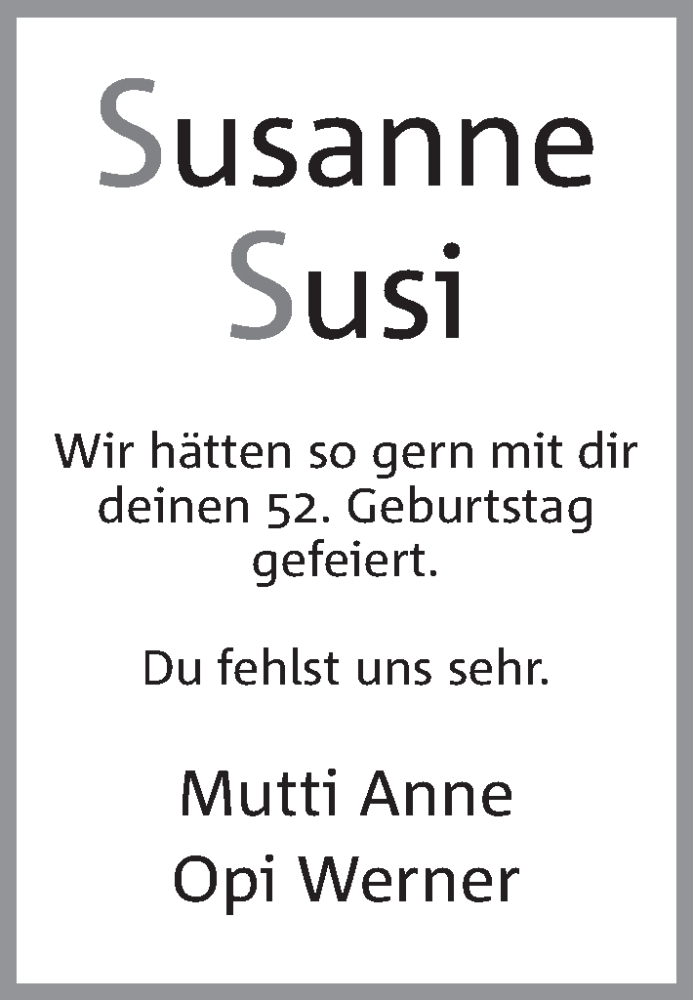  Traueranzeige für Susanne Weber vom 27.06.2018 aus Mindener Tageblatt