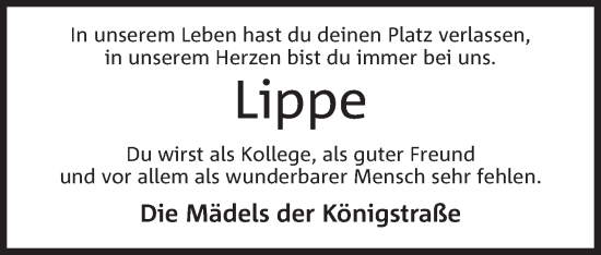 Anzeige von Lippe  von Mindener Tageblatt