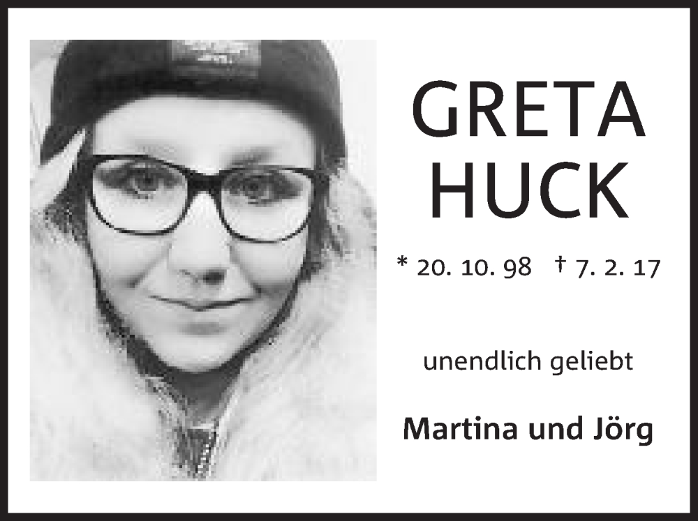  Traueranzeige für Greta Huck vom 07.02.2023 aus Mindener Tageblatt
