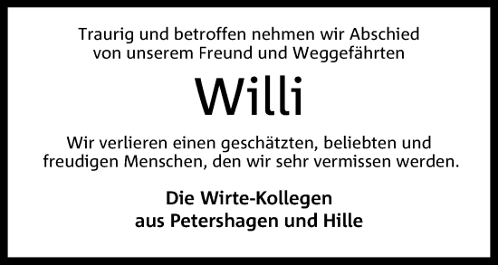 Anzeige von Willi  von 4401