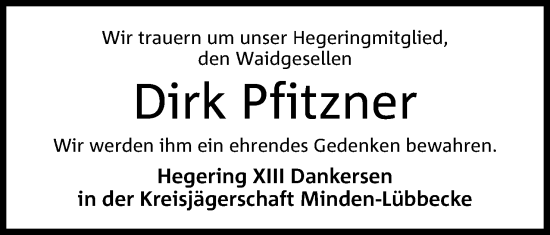 Anzeige von Dirk Pfitzner von 4401