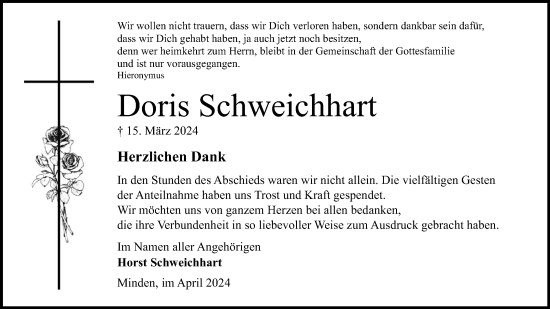 Anzeige von Doris Schweichhart von 4401