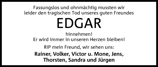 Anzeige von Edgar  von 4401