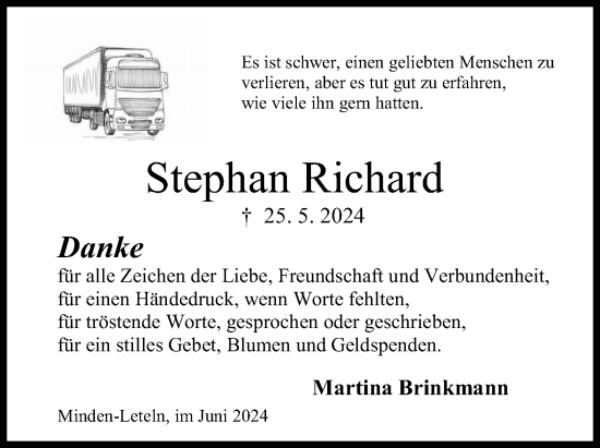 Anzeige von Stephan Richard von 4401