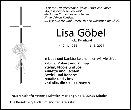 Anzeige von Lisa Göbel von 4401