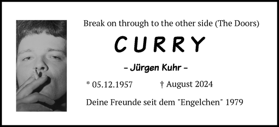 Anzeige von Jürgen Kuhr von 4401