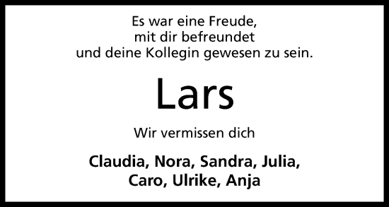 Anzeige von Lars Leimbach von Mindener Tageblatt