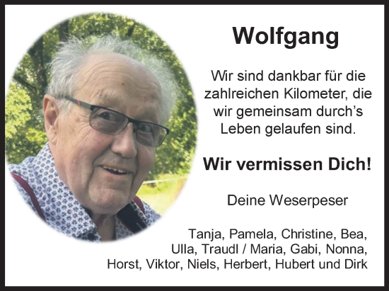 Anzeige von Wolfgang Franz von 4401